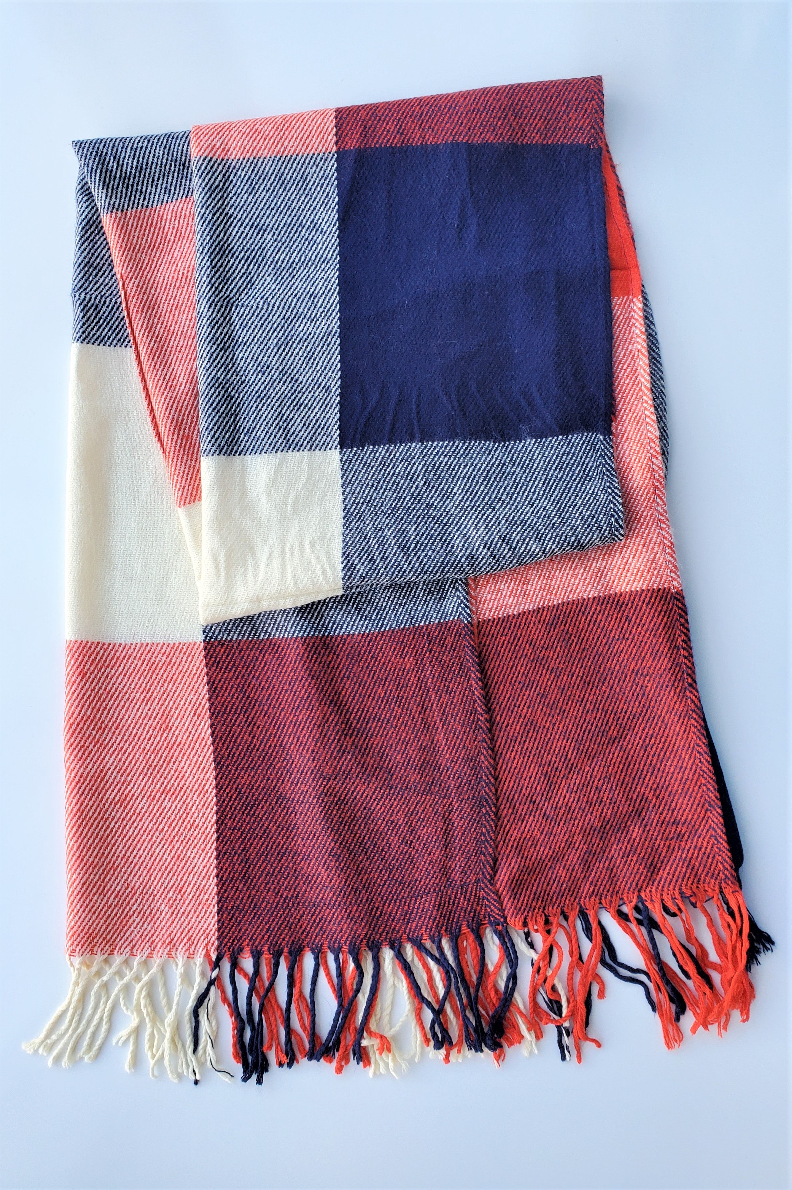 Multicolor Box Patterned Scarf