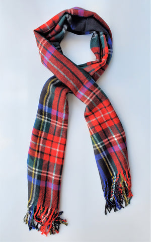 Multicolor Check Scarf