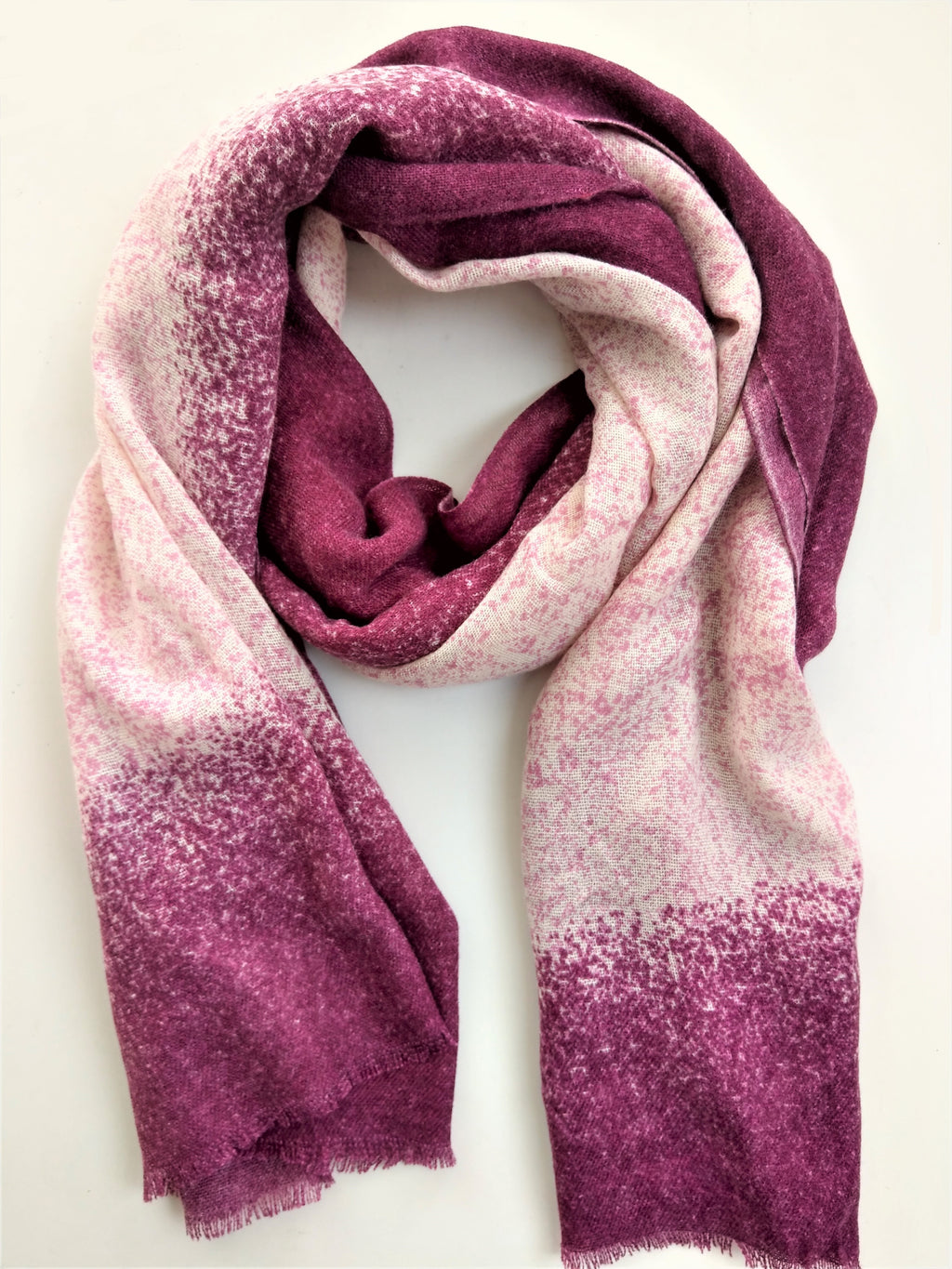 White and Purple Scarf