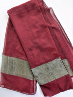 Maroon Scarf with border
