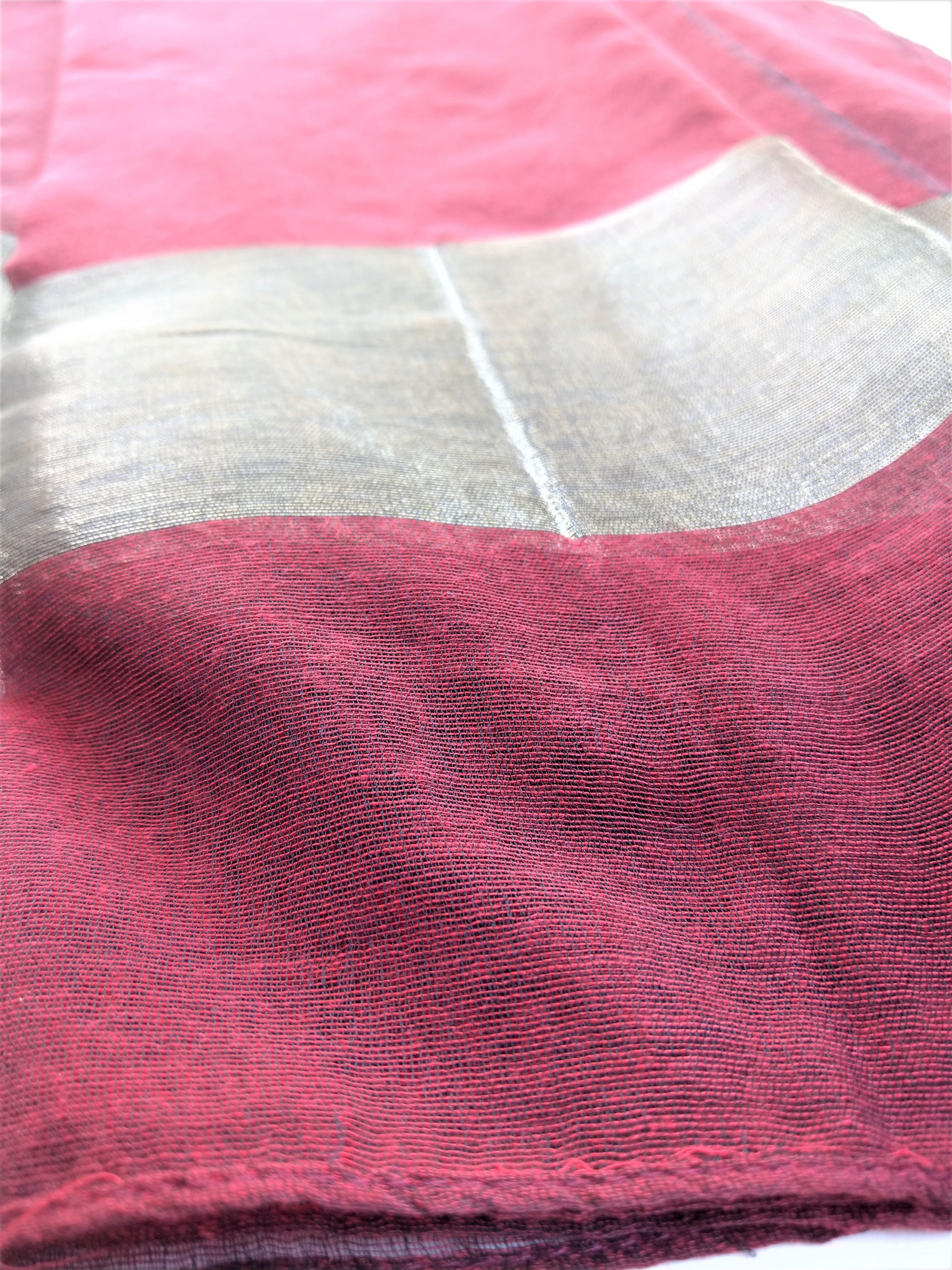 Maroon Scarf with border