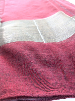 Maroon Scarf with border