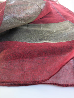 Maroon Scarf with border
