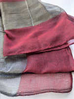 Maroon Scarf with border