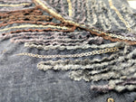 Embroidered Scarf - Soft Blue