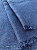 Navy Blue Cotton Scarf