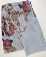 Gray-Blue Woven Scarf