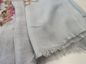 Gray-Blue Woven Scarf