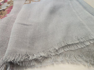 Gray-Blue Woven Scarf