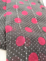 Pink Polka Dot Sequence Scarf