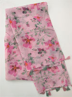 Pink Scarf with floral print