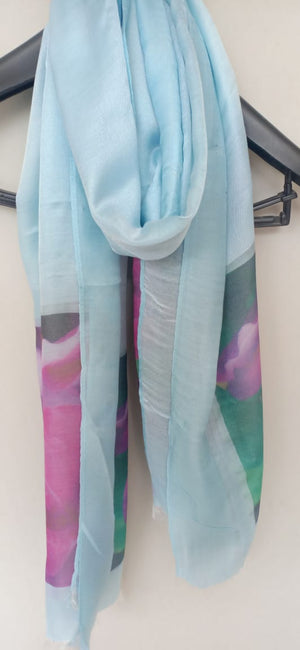 Aqua Scarf - virsa threads - 