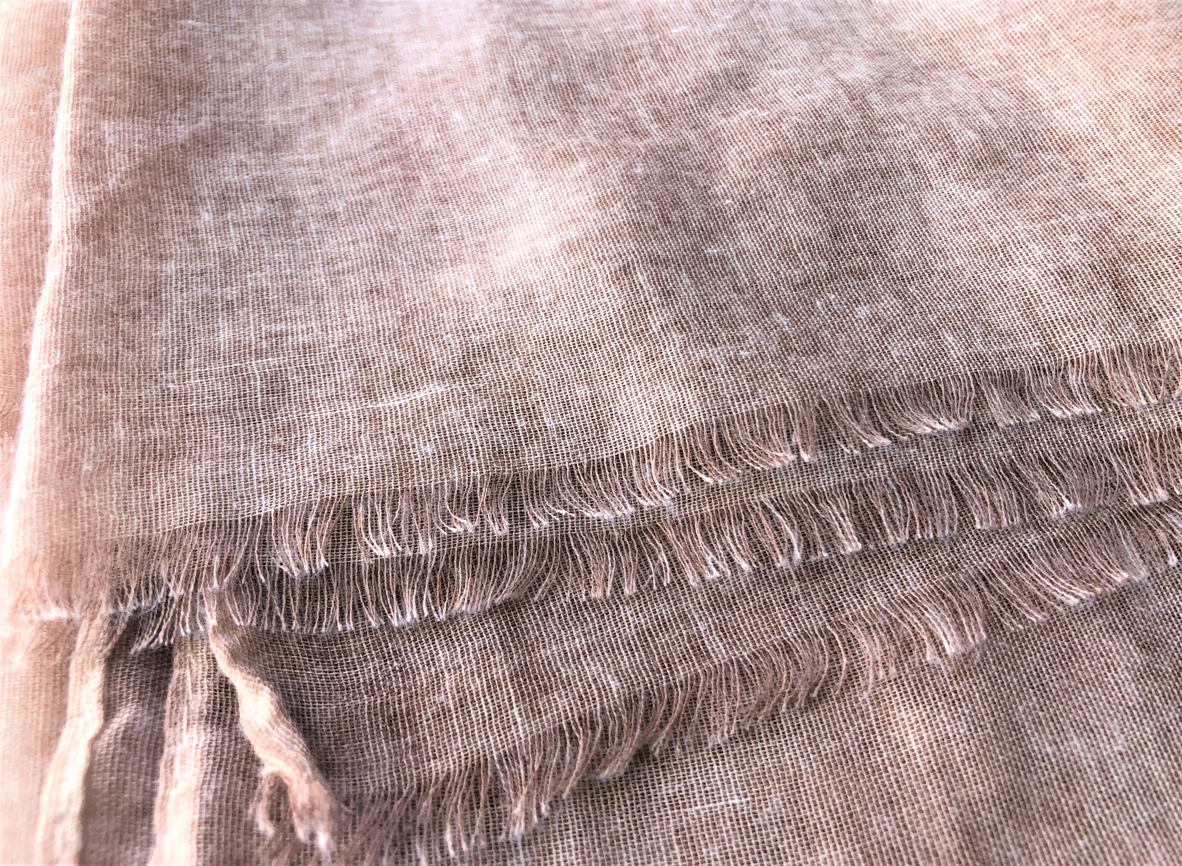 Embroidered Scarf - Soft Pink