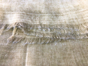 Embroidered Scarf in Pale Yellow